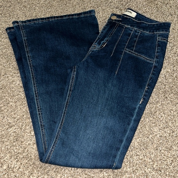 Rock & Roll Cowgirl Denim - Rock and Roll Bargain Button Flare Jeans